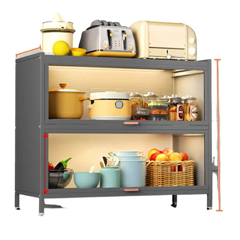 Модульные боковые панели для хранения Роскошные Металлические буфетные полки