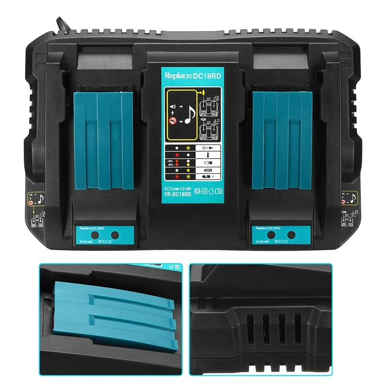

Подходит для зарядного устройства MAKITA DC18RD 14,4 В Smart Dual-Charge 6A вместо зарядного устройства мультиантенны