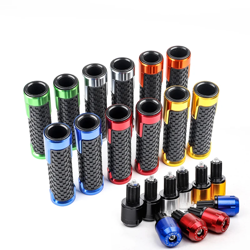 Мотоциклетная алюминиевая ручка с ЧПУ заглушки для ручек концы Kawasaki Yamaha Honda Suzuki