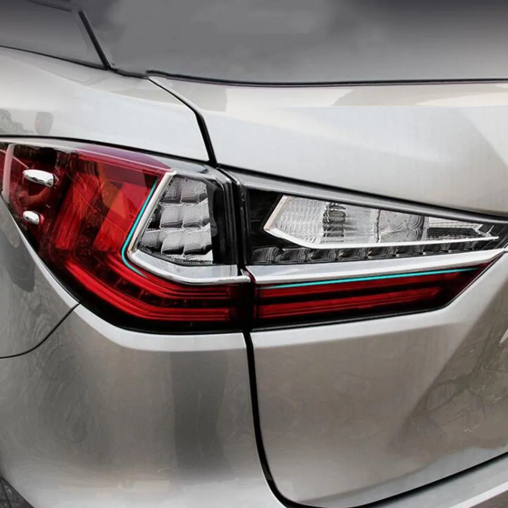 Автомобильный ABS хромированный задний фонарь накладки на лампы для Lexus RX 200t 300 450h