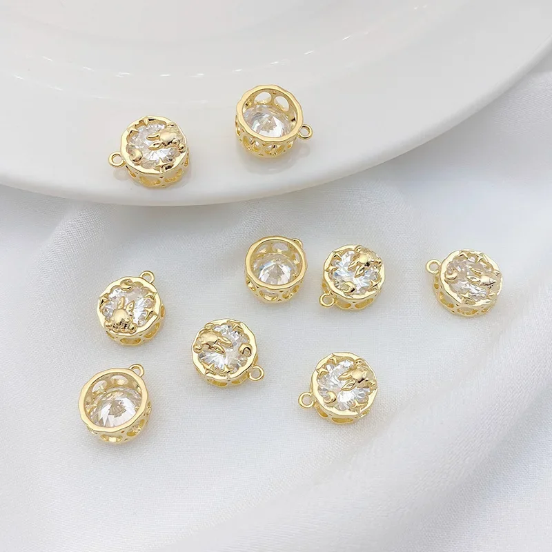 Покрытый горный хрусталь инкрустированный кулон в виде кролика браслет ручной