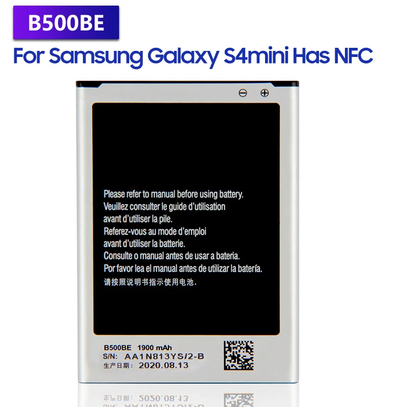 

Replacement Battery B500BE B500AE For Samsung GALAXY S4 Mini NFC Project J Mini i9198 i9195 i9190 i9192 1900mAh