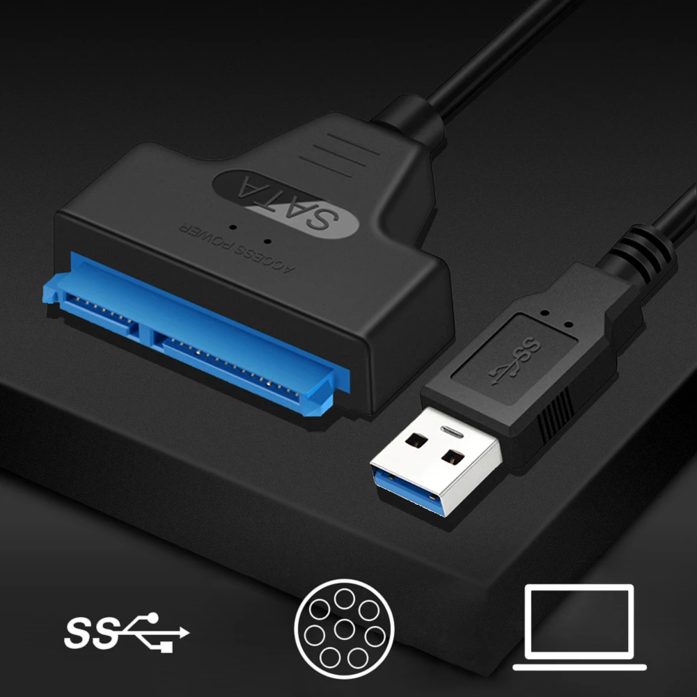 

USB 3,0 для SATA7 + 15pin жесткий диск кабель конвертер 2,5 дюйма SSD жесткий диск