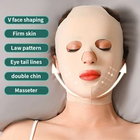 facial slimming bandage relaxation lift up belt reduce double chin thining massage face v shaper skin care tool nude facial mask