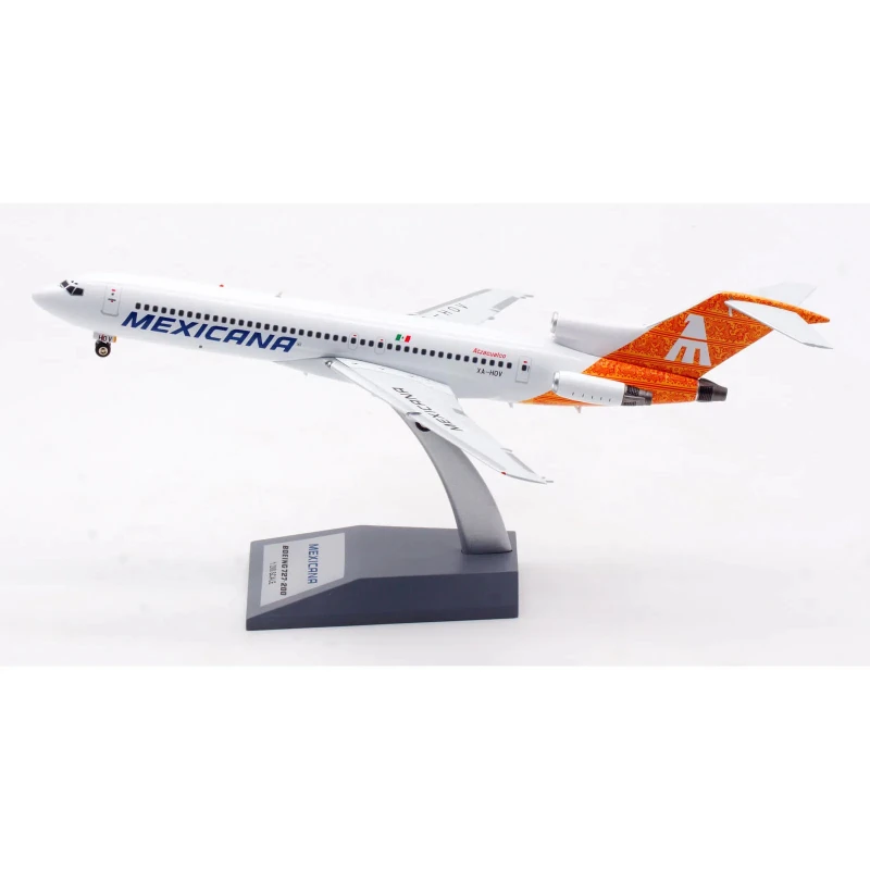 Фото Новинка 1:200, литой под давлением самолет из сплава INFLIGHT Mexicana Airlines Boeing B727-200, модель реактивного самолета XA-HOV IF722MX1222, дисплей коллекции №4