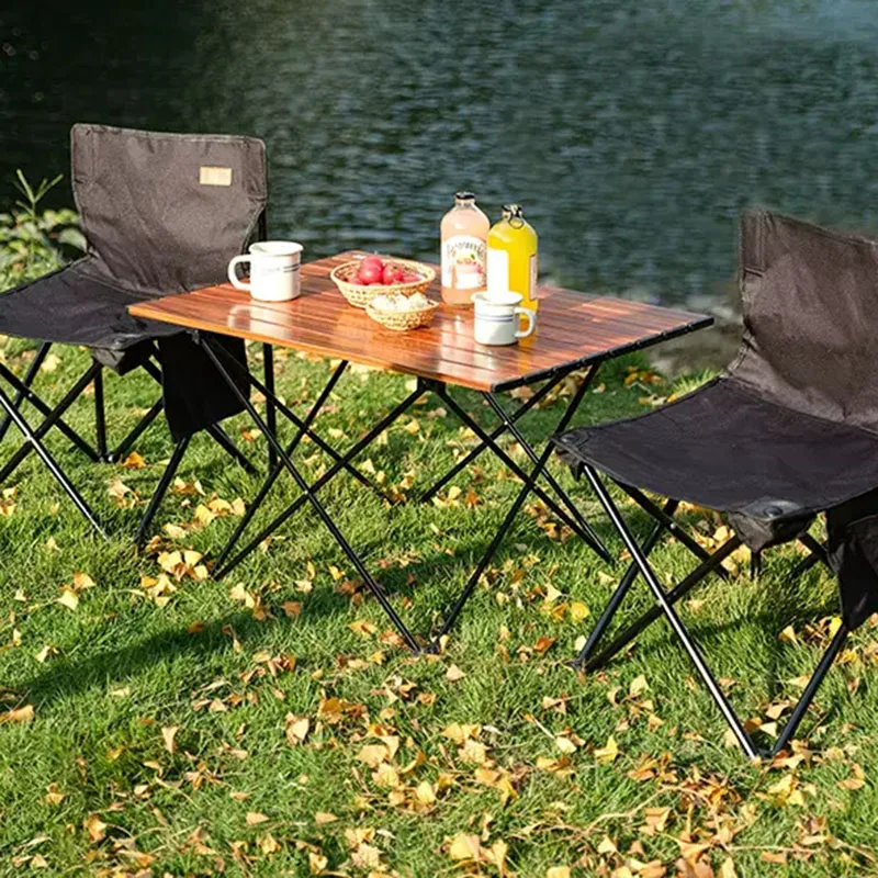 

Dinning Portable Camping Table Glamping Wood Camper Ultralight Camping Table Floor Mesas Pegables Portatil Camping Gadgets 47
