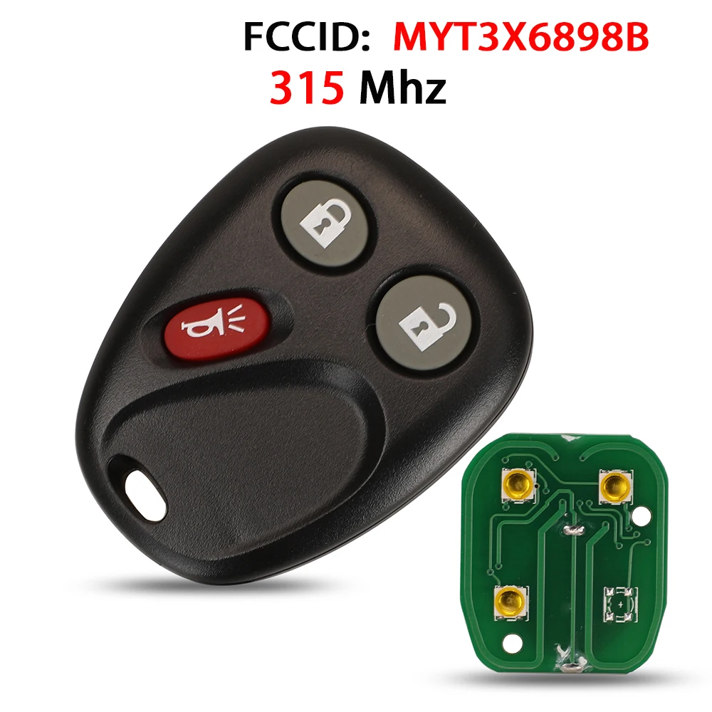 

Car Key 315Mhz MYT3X6898B 3 Buttons Car Key For Chevrolet Trailblazer For Buick Rainier For GMC Envoy Car Key