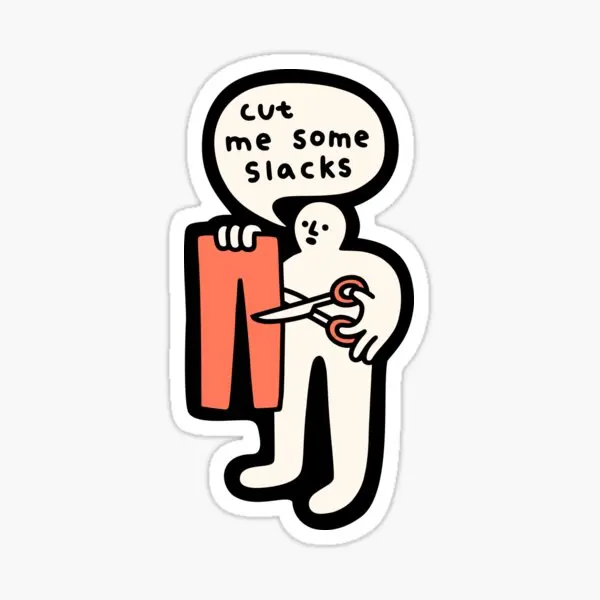 

Слаксы Cut Me, 10 шт. наклеек для ноутбука, бампера, бутылки для воды, украшения для комнаты, печать, аниме, забавный мультяшный детский автомобил...