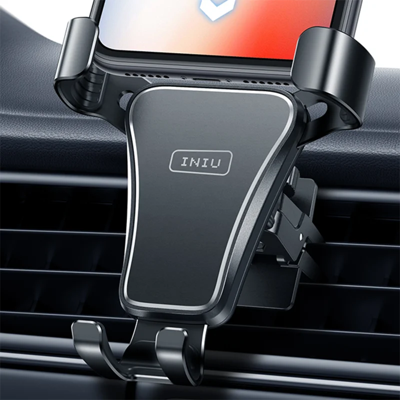 

INIU Gravity Phone Holder Car Air Vent Mount Metal Mobile Stand Smartphone GPS Support For iPhone 13 12 Xiaomi Samsung Huawei LG