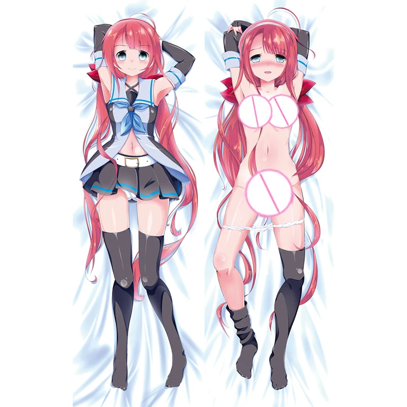 Подушка-наволочка Dakimakura с двухсторонним принтом постельное белье праздничные