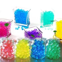 100500pcsbag crystal soil hydrogel gel polymer water beads flower weeding decoration polymer growing jelly balls home decor
