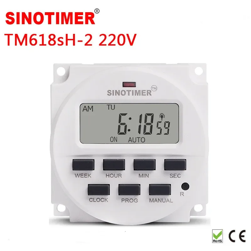 Программируемый цифровой таймер с постоянным источником питания 12 В 24 220