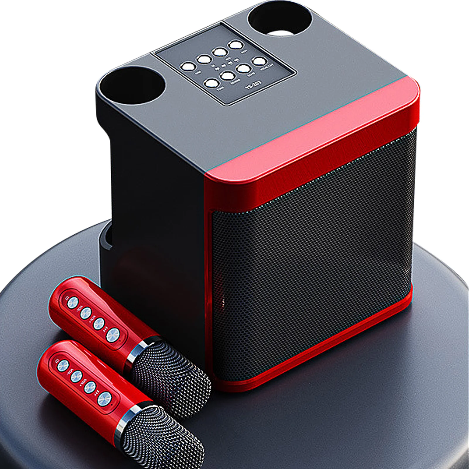 

Wireless Karaoke Machine Portable Karaoke System Speaker Portable Karaoke Equipment Support AUX USB / TF CARD INPUTS