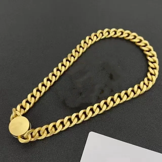 European and American fashion thick chain headdress Necklace Bracelet