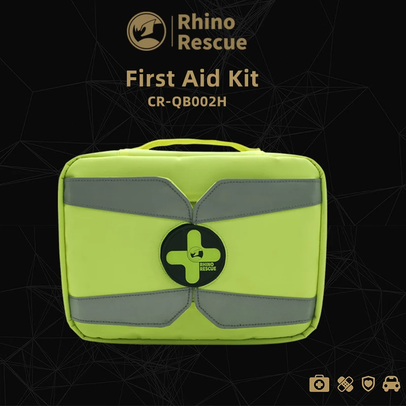 

Rhino Rescue Mini First Aid Kit Emergency Bag Compact Lightweight for Emergencies at Home Outdoors Car Camping Workplace(79pcs)