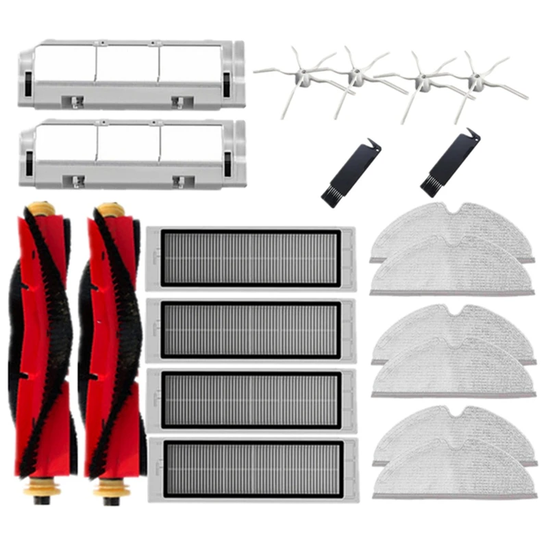 

HOT！-For Xiaomi Mijia Roborock S5 MAX S50 S4 E4 Detachable Main Brush HEPA Filter Sidebrush Parts Vacuum Cleaner Accessories