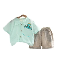 new summer baby boys clothes suit children fashion shirt shorts 2pcssets toddler casual costume infant outfits kids tracksuits