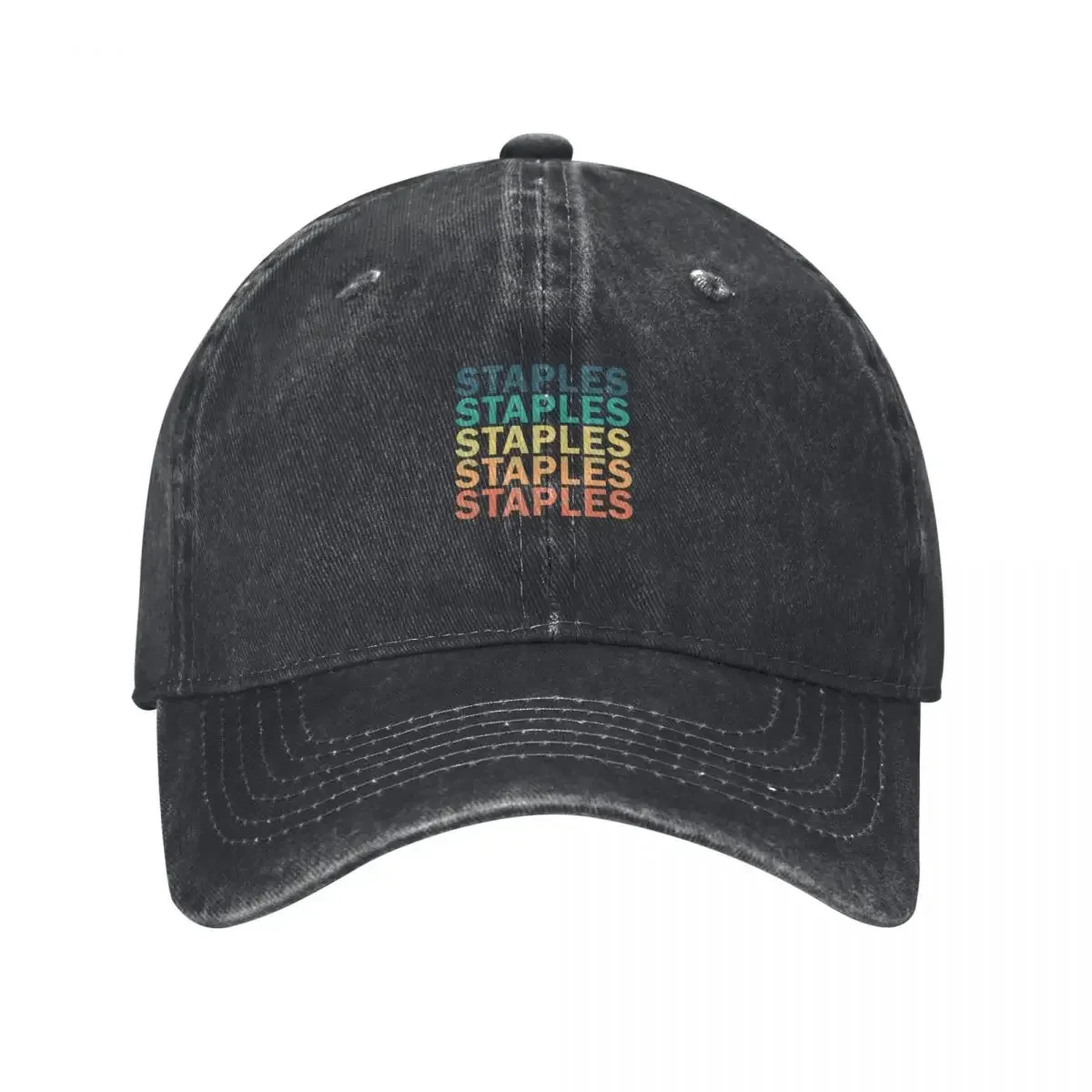 Фото Футболка с надписью Staples - Винтажная ретро-футболка с надписью Staples, подарочный сувенир, бейсболка | -F- |   пляжная шляпа женская и мужская №2