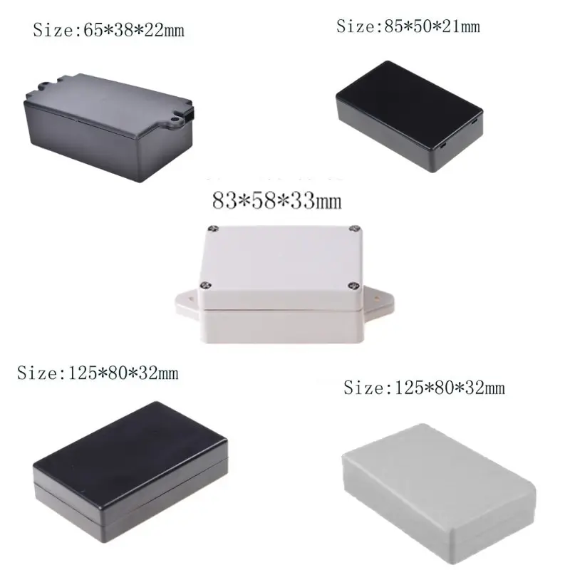 

Водонепроницаемый чехол «сделай сам» для корпуса инструмента пластиковая электронная проектная коробка электрические принадлежности Чер...