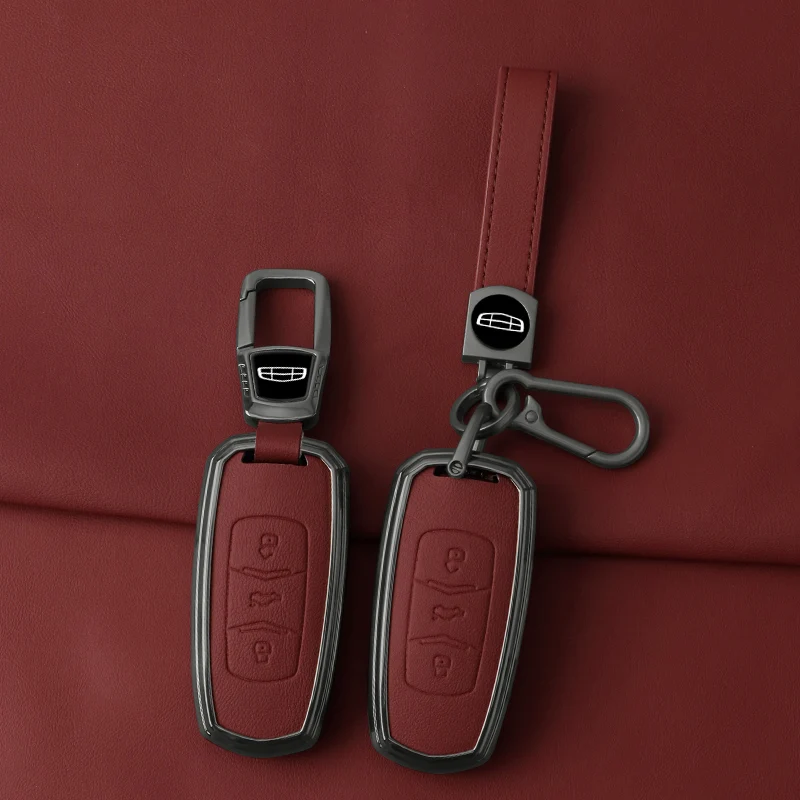 Кожаный Автомобильный ключ из цинкового сплава для Geely Emgrand 7 GX3 Atlas GS NL3 Gili EX7 GT GC9