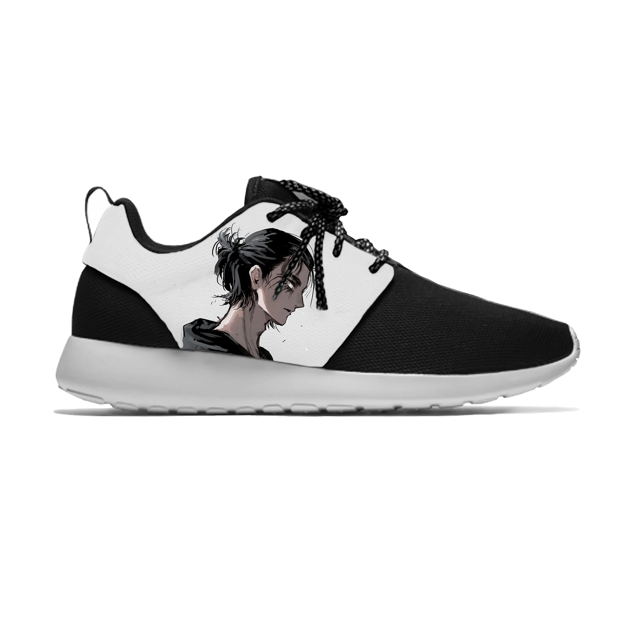 

Japanese Anime Attack On Titan Eren Jaeger Manga Sport Running Shoes Casual Breathable Lightweight 3D Print Men Women Sneakers