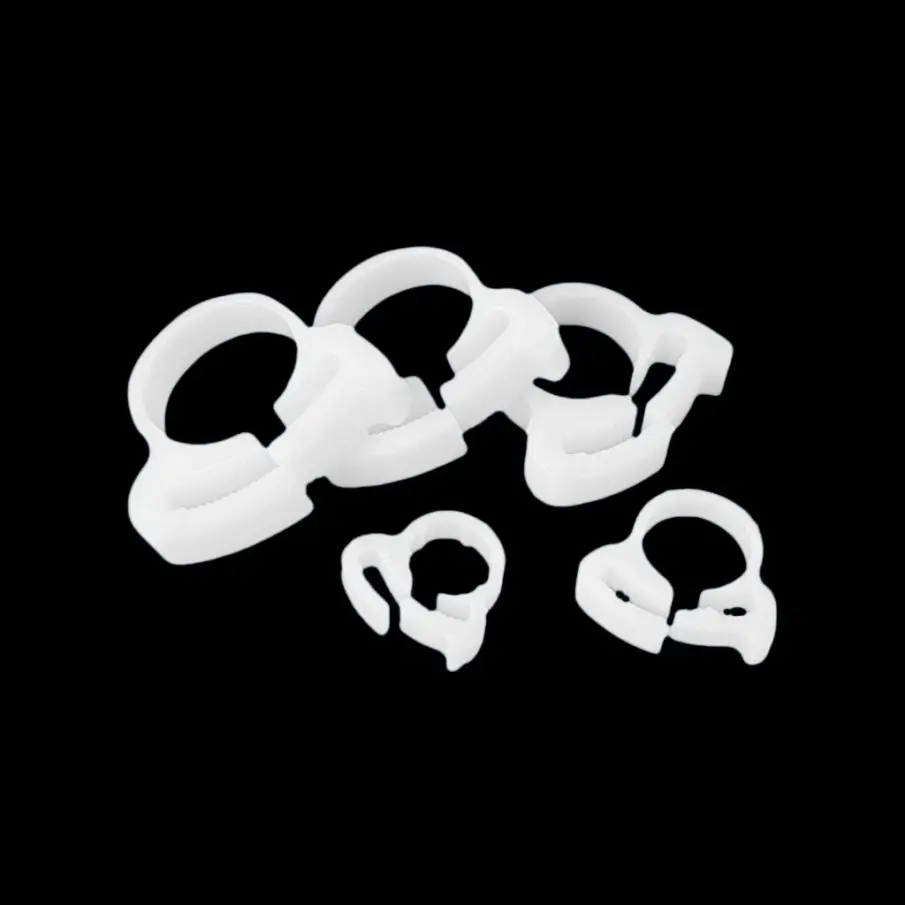 

10 шт./лот, пластиковый хомут для шланга, прочный зажим для водопроводной трубы, 3,8-29,4 мм, белые пружинные судорожи, фитинг для топливной воздушной трубки, фиксированные детали инструментов