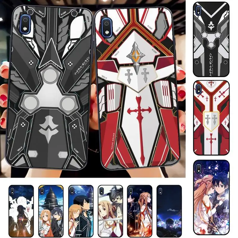 

FHNBLJ Sword Art Online Kirito And Asuna Phone Case for Samsung A51 01 50 71 21S 70 31 40 30 10 20 S E 11 91 A7 A8 2018