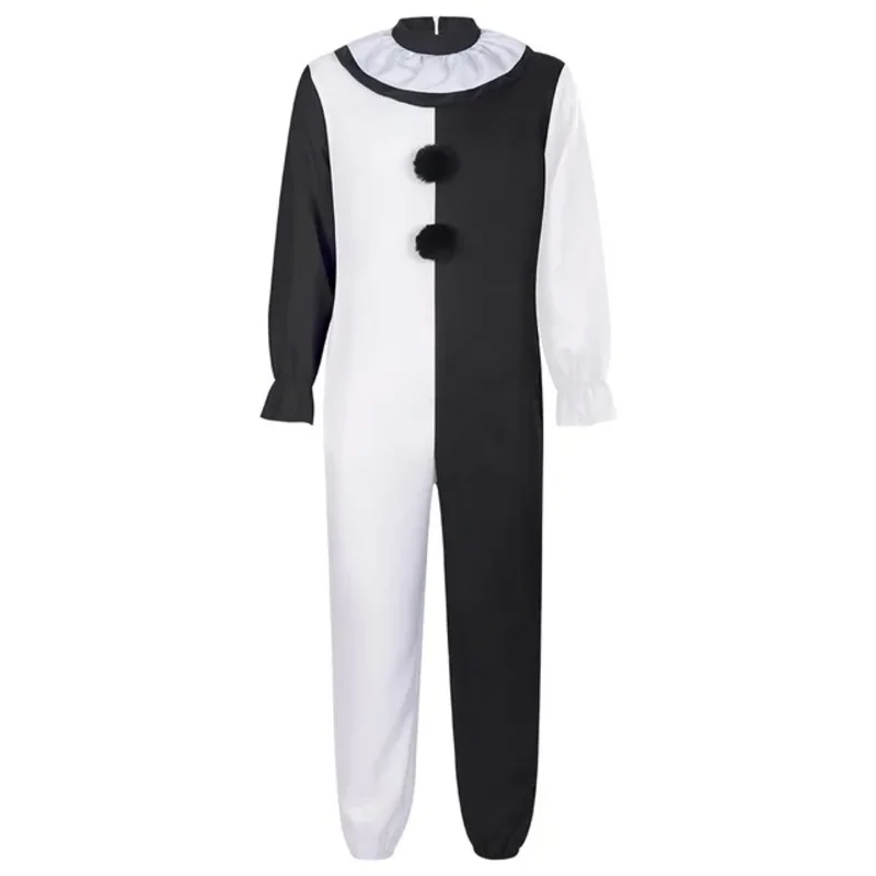 Детский карнавальный костюм клоуна на Хэллоуин с маской шляпой ужасное платье