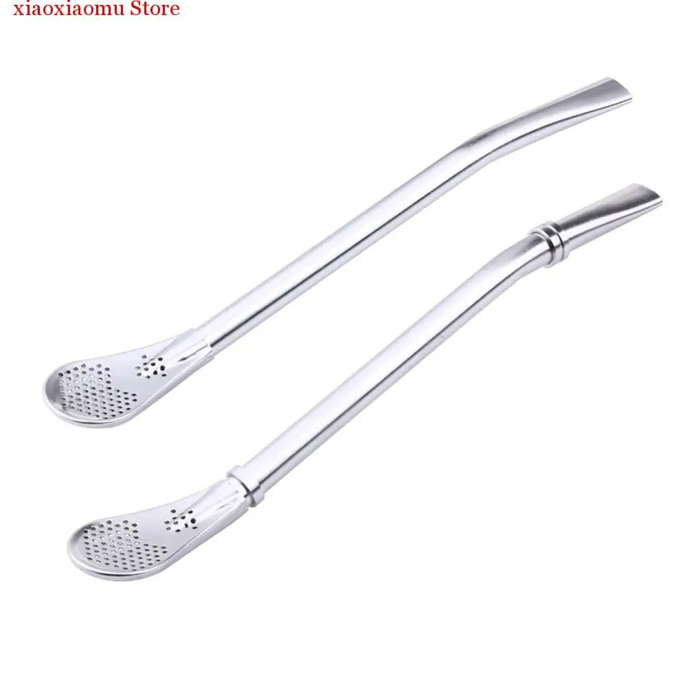 

Ложка из нержавеющей стали для питья, многоразовый фильтр для чая Yerba Mate, аксессуары для бара