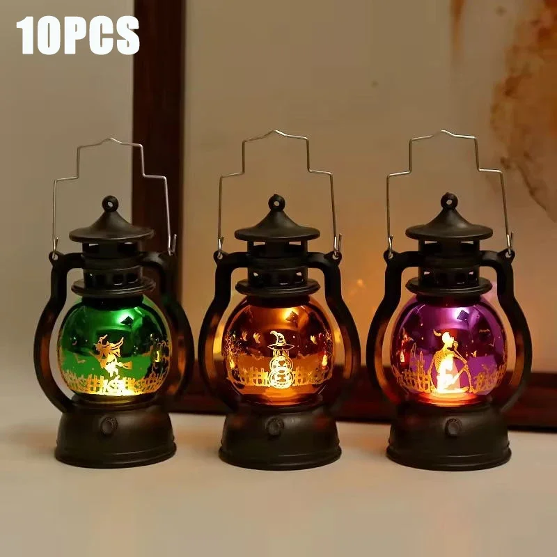 Портативная Лампа В Форме Тыквы Декоративный Светильник На Хэллоуин Светящаяся