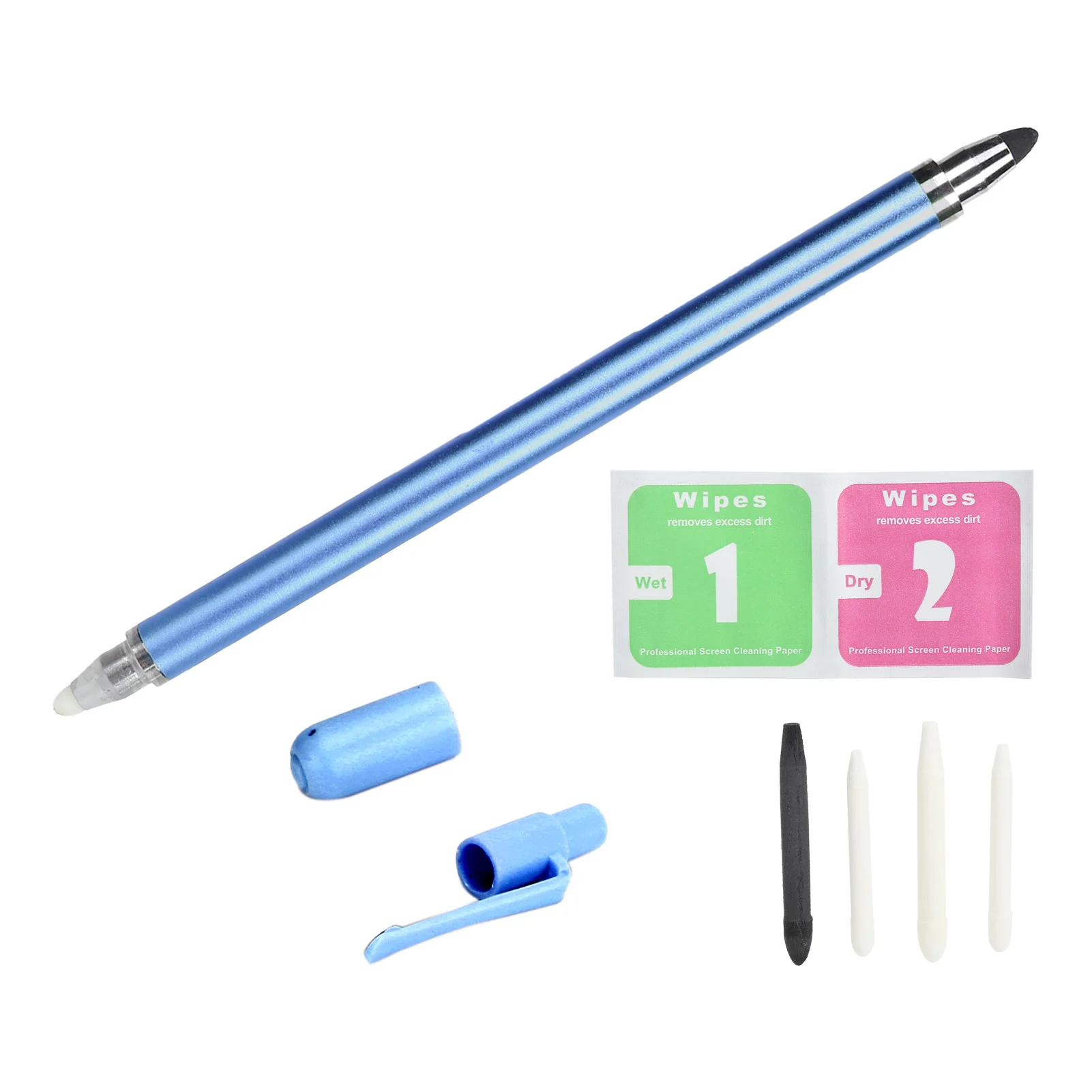 

Double‑End Stylus Pen for Touch Screens Replacement High Sensitivity Tablet Stylus Pen for IpadBlue