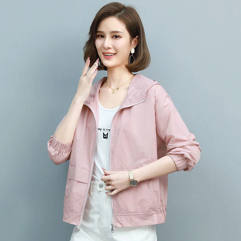 Солнцезащитная одежда женское тонкое дышащее короткое пальто женская куртка