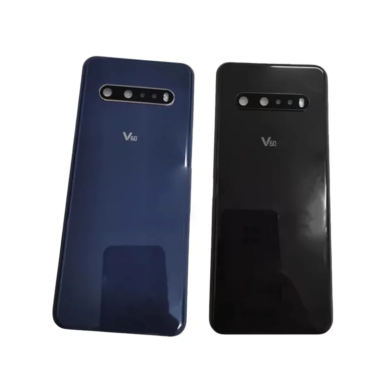 Стеклянная Черная Крышка батарейного отсека для LG V60 ThinQ чехол lgv60thinq задняя