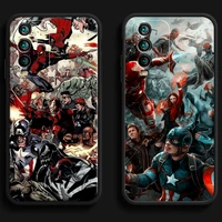 marvel iron man phone cases for xiaomi redmi note 10 10s 10 pro poco f3 gt x3 gt m3 pro x3 nfc cases carcasa back cover funda