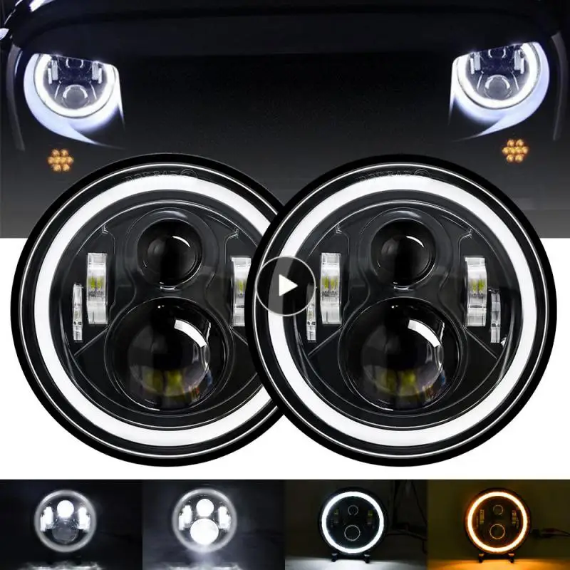 

Off Road Headlights Humanized Installation And Detachable Card Holder Dustproof H13 Round Headlight Beautiful Appearance Lights