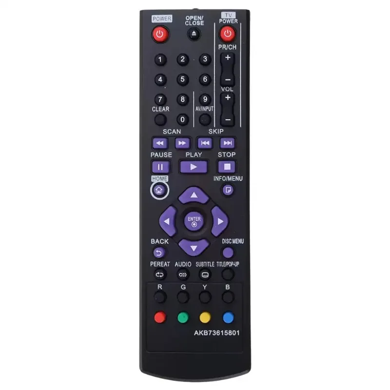 Фото Пульт дистанционного управления AKB73615801 для LG Blu-ray DVD-плееров BP120 BP125 BP325 BD670 №3