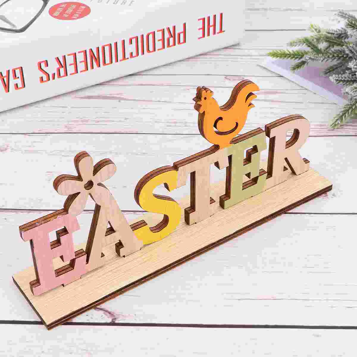 

Letter A Ornament Easter Sign Home Decoration Bunny Decor Easter Wooden Ornament Bunny Ornament Easter Sign Ornament The Sign