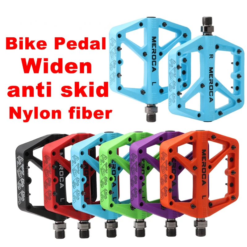 

2023 Non-slip MTB Pedal Nylon Fiber Widened Sealed Bearings Bicycle Platform Pedal For Road Bike BMX Ultra-Light Bicycle Parts