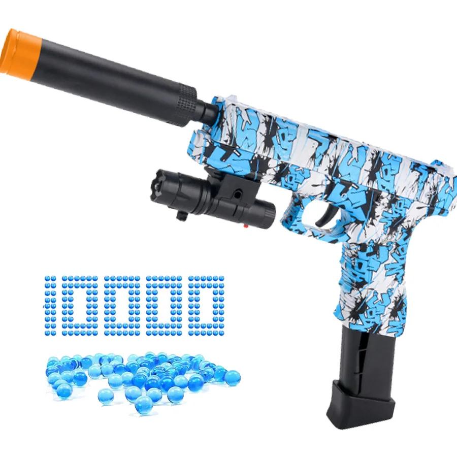 

Electric Glock Gel Beads Gel Blaster Gun Orbeez Automatic Air Gun Toys Pistol Weapon for Children CS Fighting Outdoor Game