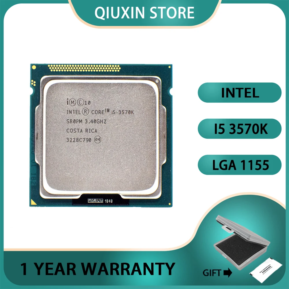 

Процессор Intel Core i5 3570K 3,4 ГГц 6 Мб 5.0gt/s SR0PM LGA 1155 CPU