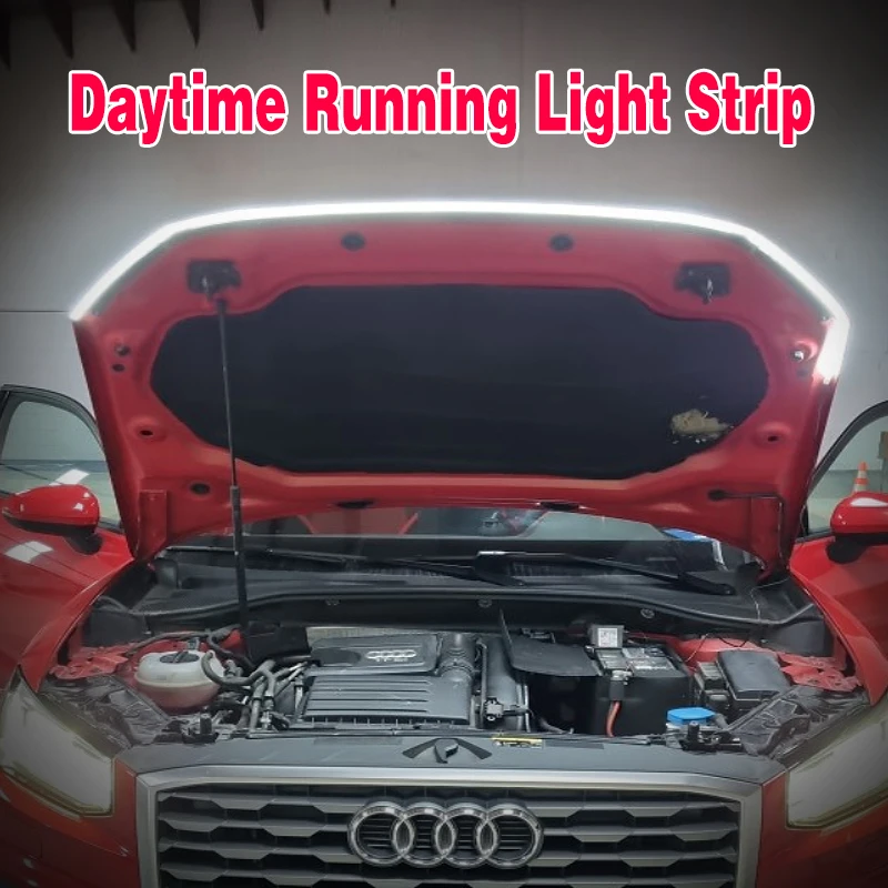 

LED Scan Starting Car Hood Decorative Lamp Universal Car Daytime Running Light DRL Dynamic Auto Tuning Headlight Strip 12V