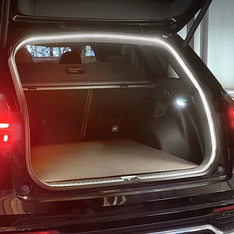 

Новый светодиодный автомобильный светильник, задний багажник, светодиодная атмосфера, белый свет, полоса для HYUNDAI Tucson L, автомобильная внутренняя декоративная лампа, полоса