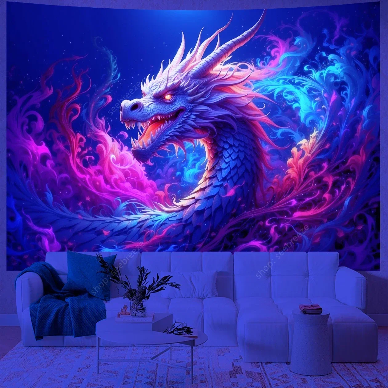 

Психоделический гобелен с животными 100% полиэстер