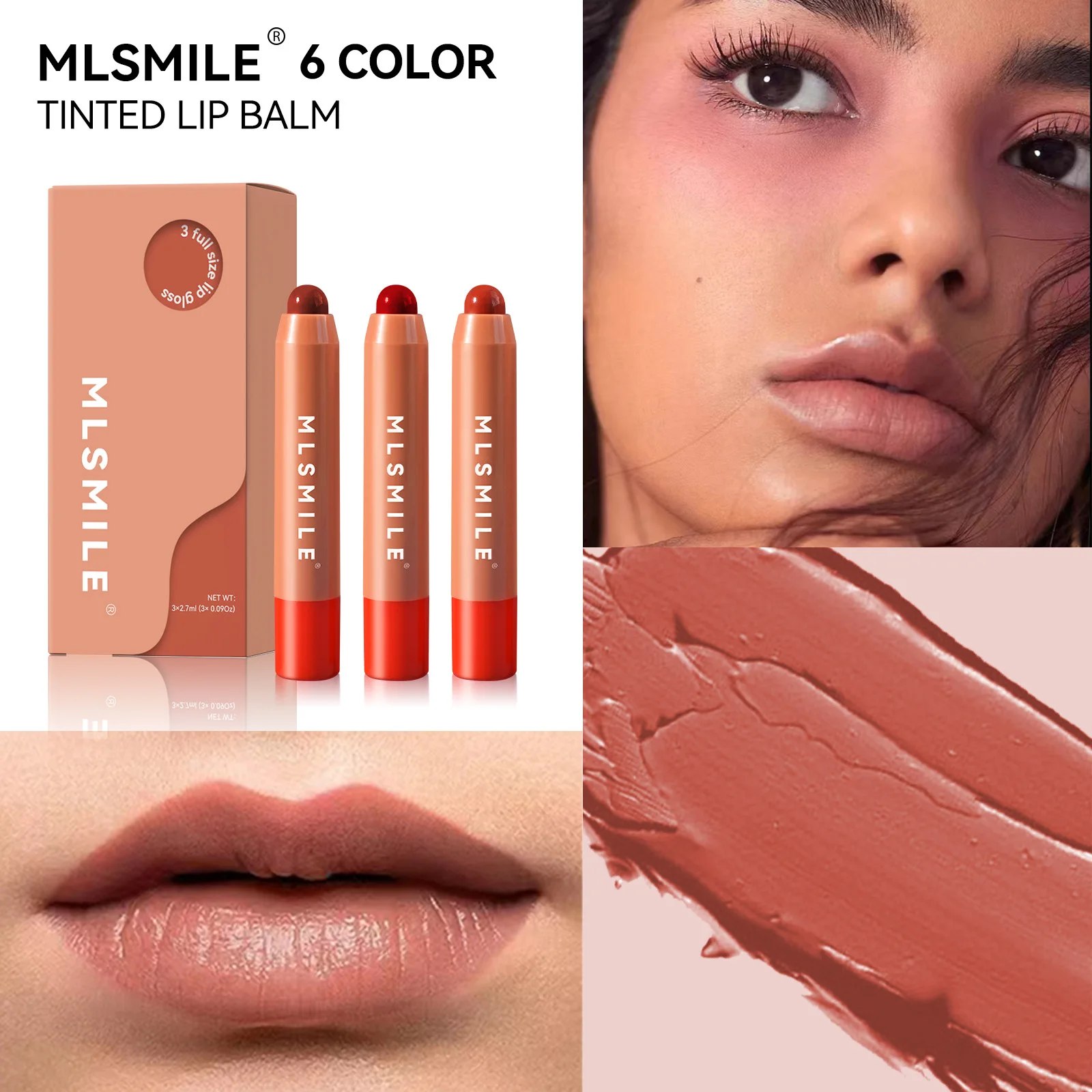 Питательная Увлажняющая губная помада MLSMILE бальзам для губ с перекрестными