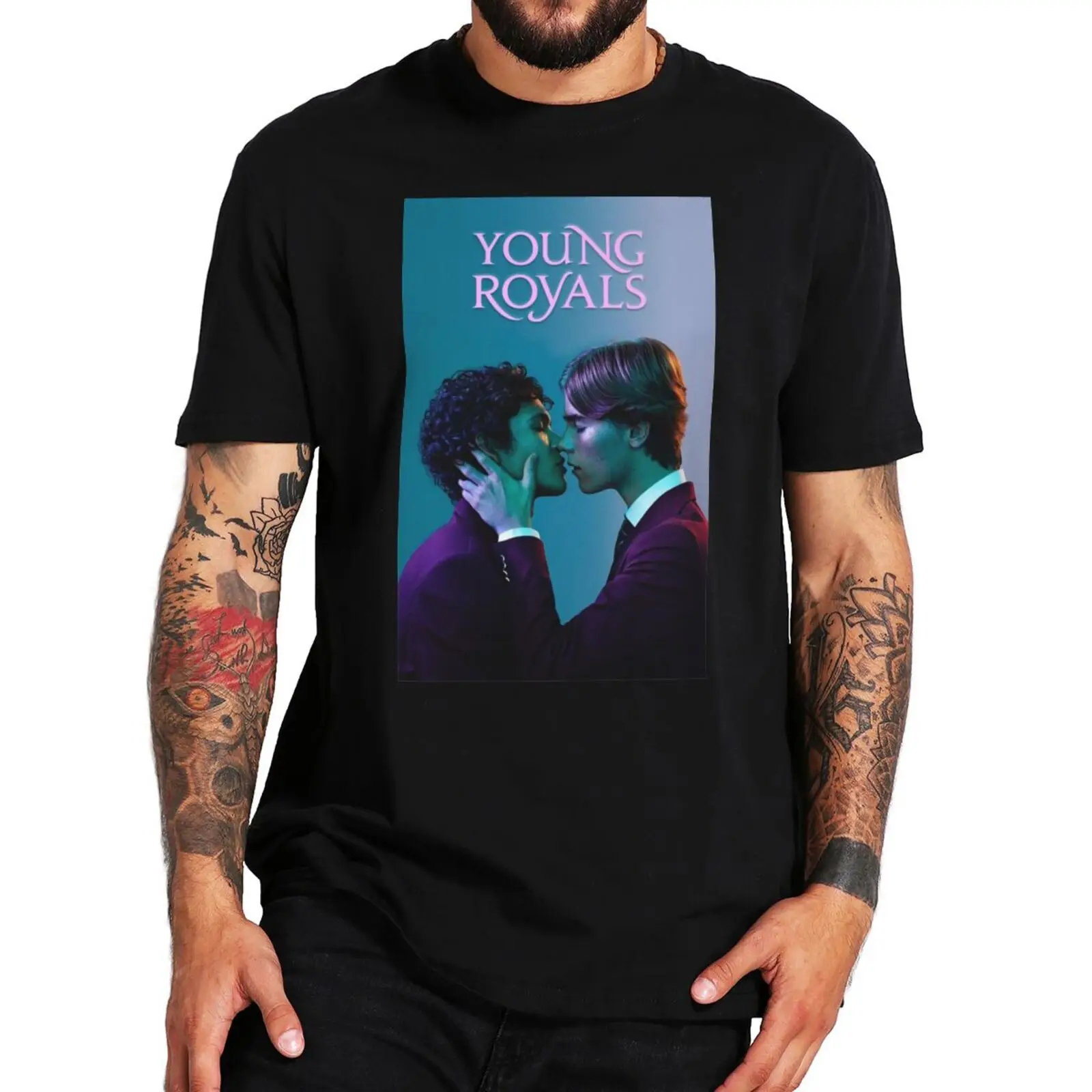 

Young Royals T-Shirt Simon Eriksson And Wille Swedish Teen Drama Fans Tee Tops Summer 100% Cotton Casual EU Size Basic T Shirt