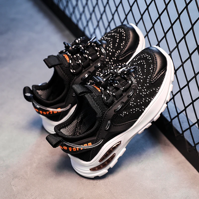 

2022 New Children Sneakers Breathable Running Shoes Lightweight Kids Shoes for Girl Jogging Sneakers Wear-Resisting Sport Shoes