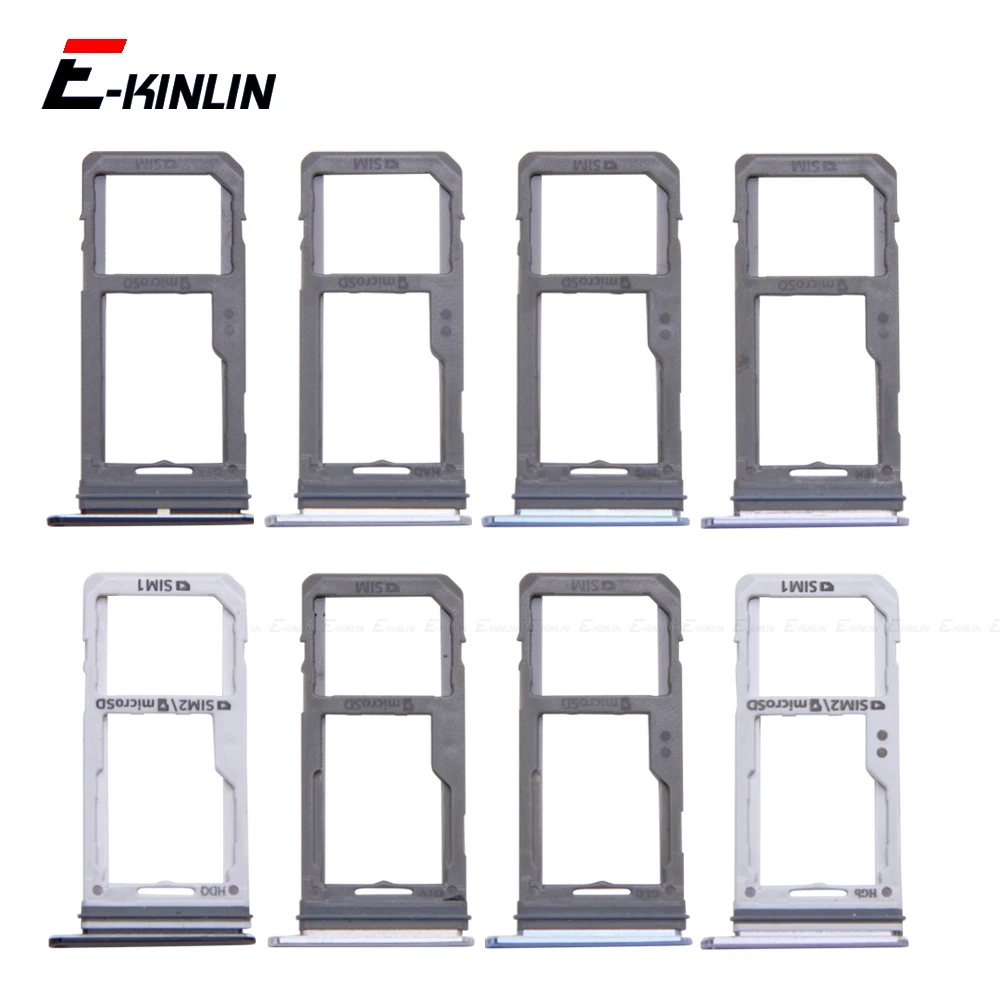 

Sim Card Micro SD Tray Socket Adapter For Samsung Galaxy S8 Plus G950 G955 Connector Holder Slot Reader Container Parts