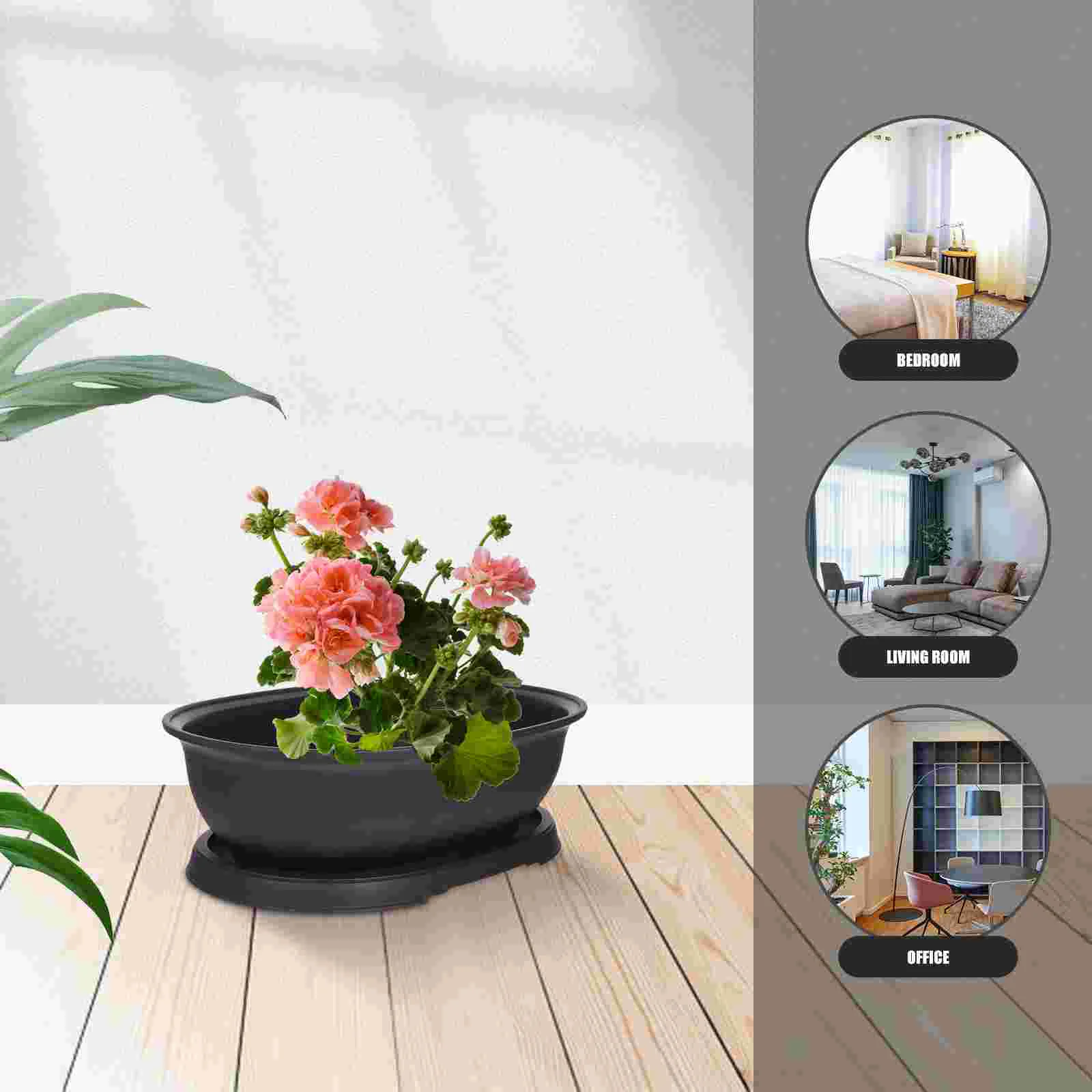 Овальный горшок бонсай цветочные горшки для деревьев контейнер суккулентов в