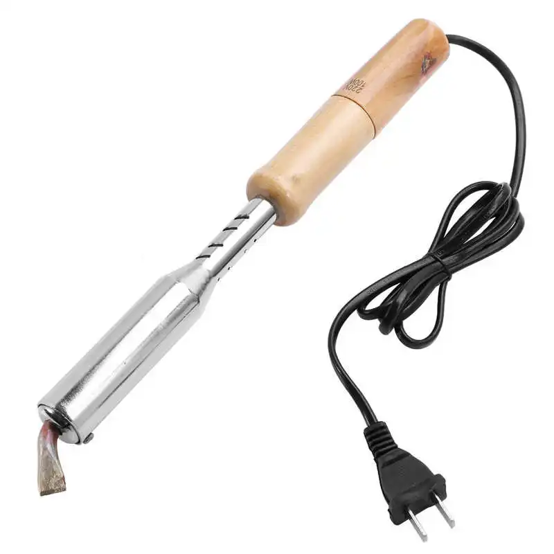 Soldering elbow Iron Wood Solder 100W 150W 200W Electric Solder Iron Solder Welding Chisel Tip Wood HandleTool Soldering Gun