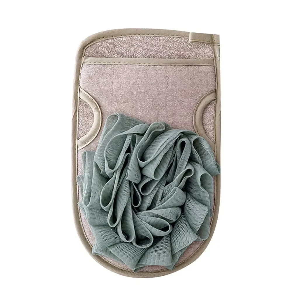 

Body Sponge Glove Scrubber Brushes Double Sided Bath Towels Bathroom Peeling Body Massage Shower Extended Scrubber Bath